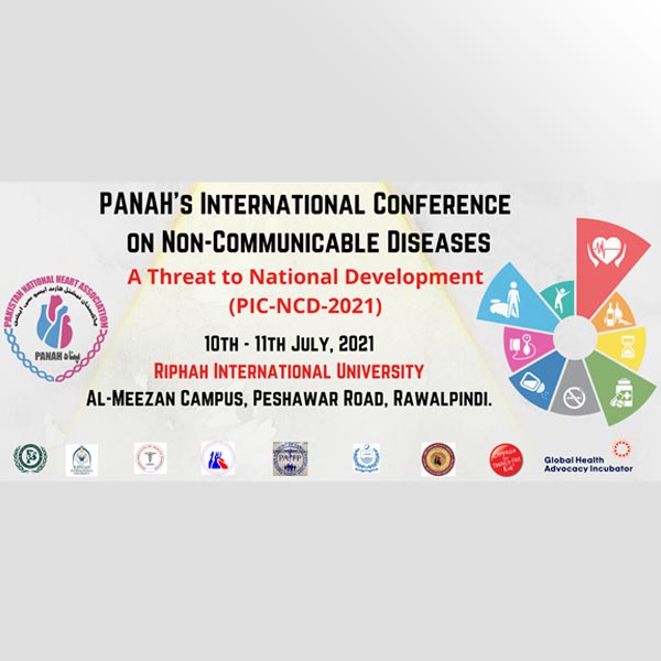 Pakistan National Heart Association (PANAH) is Organizing PANAH International Conference on Non-Communicable Diseases (NCDs)
