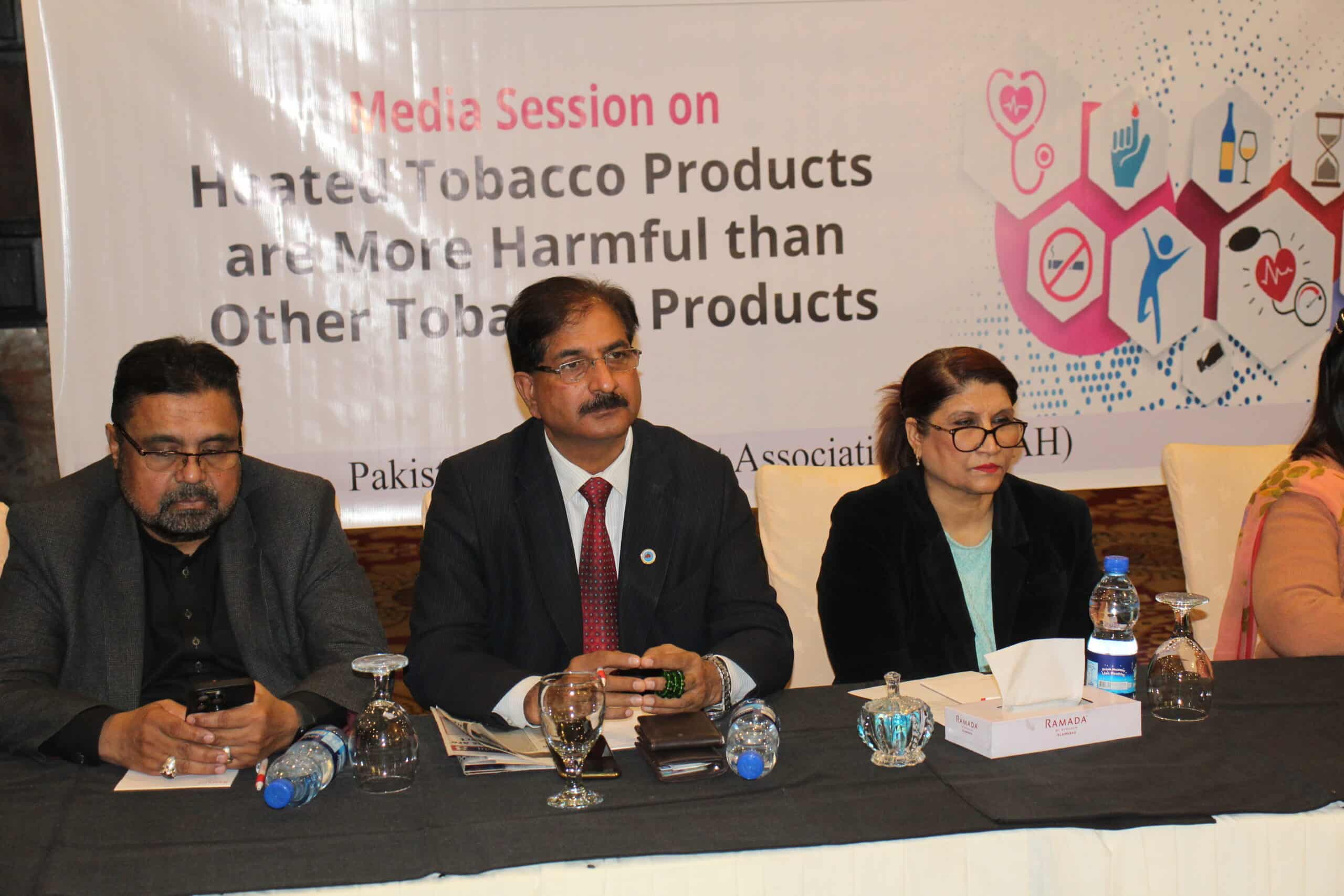 Panah Organized a  Media Session on  Heated    Tobacco products are More Harmful than   other Tobacco Products 23rd Dec at Ramada Hotel Islamabad