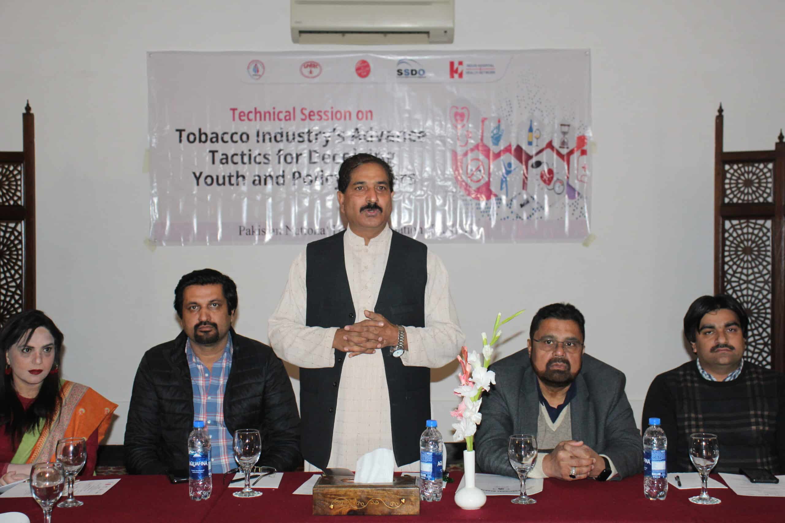 Panah Organized an Technical session on Tobacco Industry’s Advance tactics for Deceiving Youth and Policy Makers at Serena   Hotel Swat