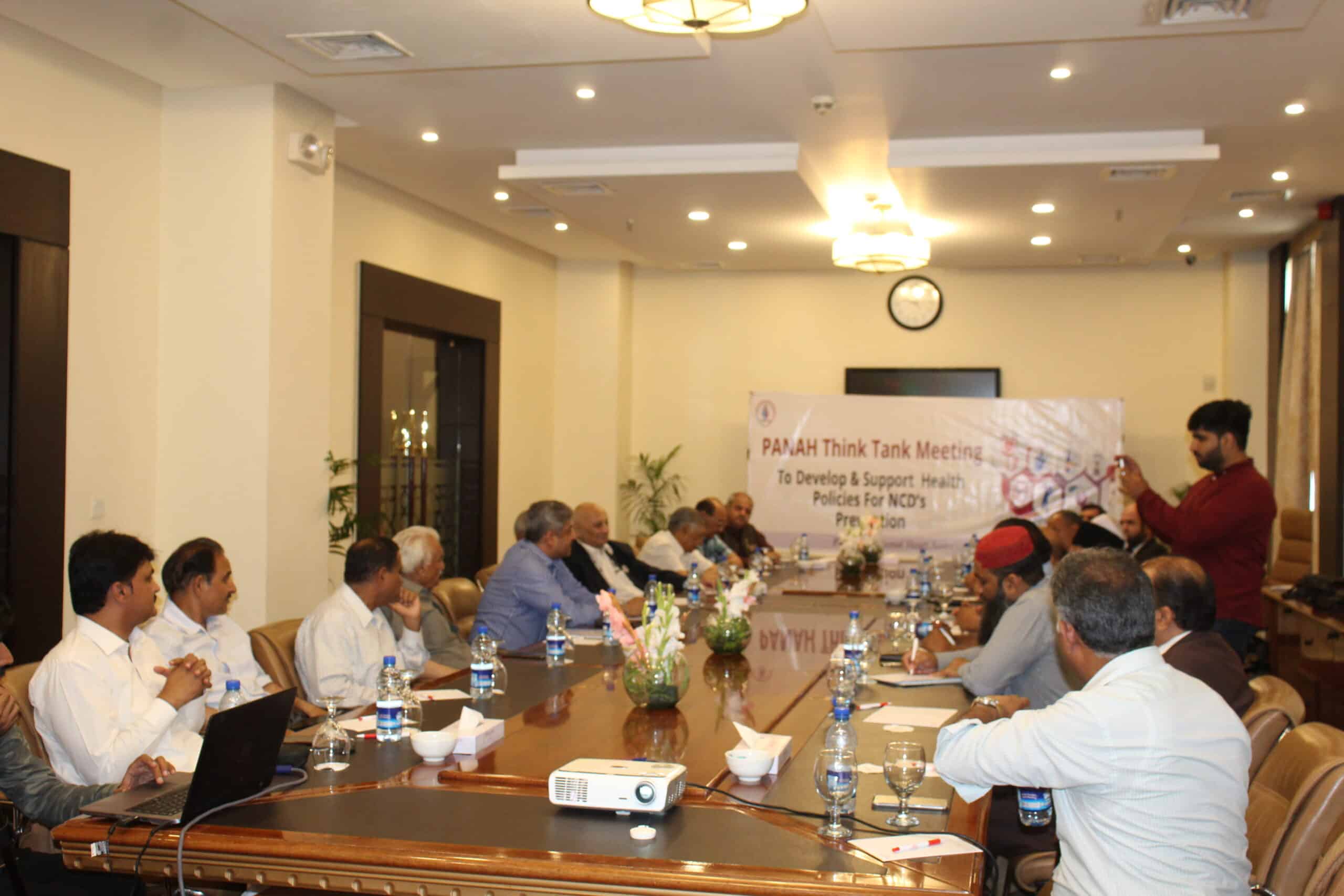 PANAH Think Tank Meeting To Develop & Support Health Policies For NCD’s Prevention . 20th June Ramada Hotel Islamabad
