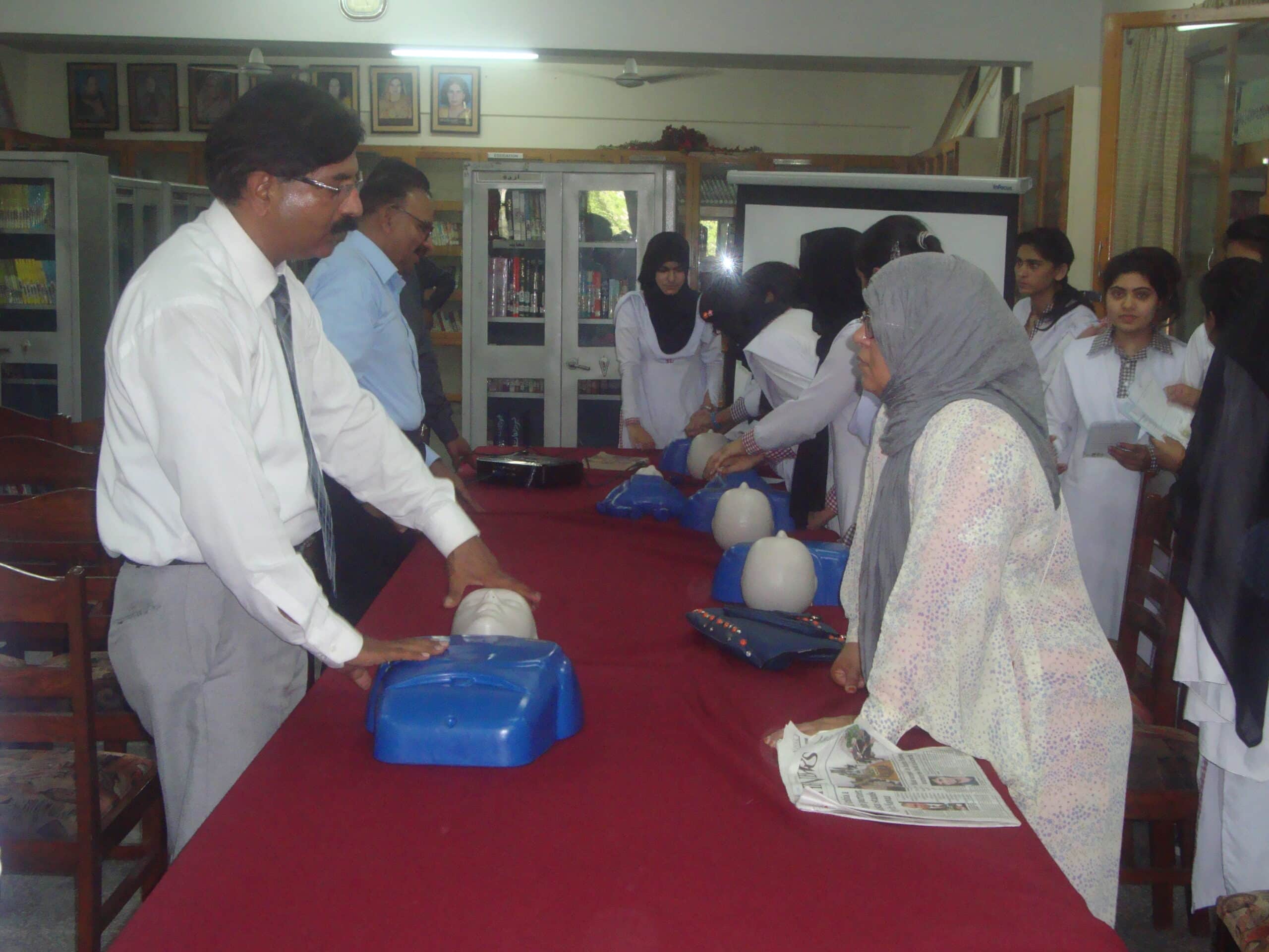Panah organized An CPR training in Govt Degree College