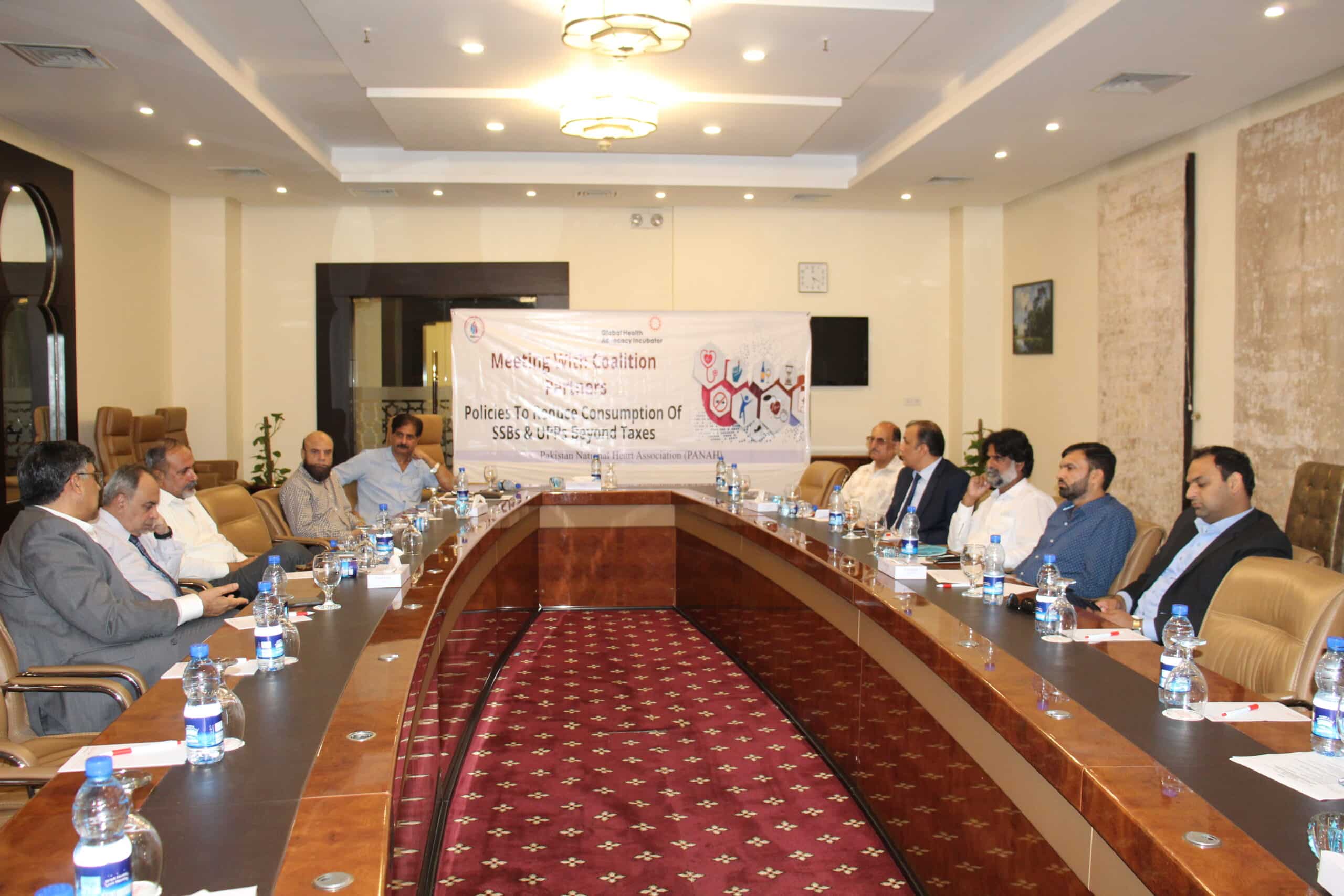 Panah Organized an Meeting with Coalition  Partners , Policies to Reduce Consumption of SSBs & UPPs Beyond Taxes   Venue : Ramada Hotel Islamabad